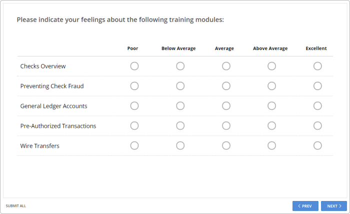 Central One Federal Credit Union's survey