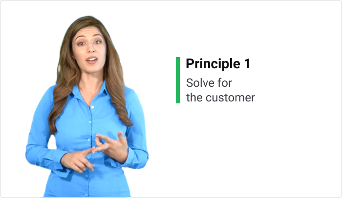 A screenshot from an onboarding video course