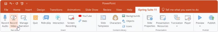 Record Video in PowerPoint