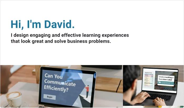 David Leisey's instructional design portfolio