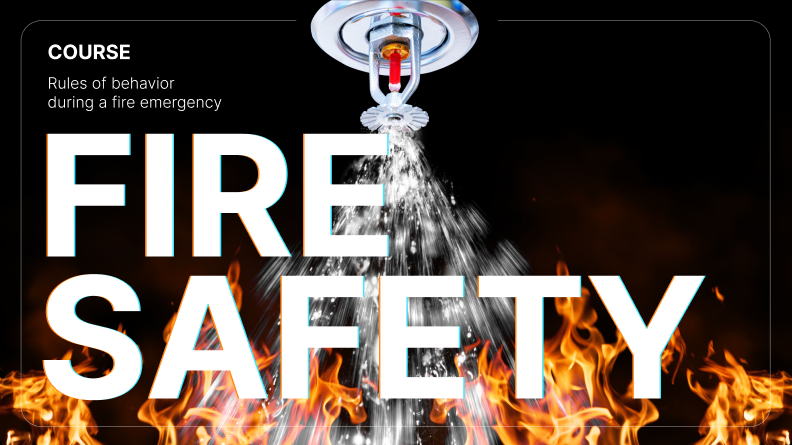 Fire Safety online course created with iSpring Suite